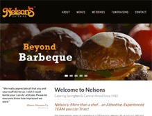 Tablet Screenshot of nelsonscatering.com